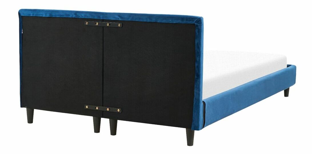 Bračni krevet 140 cm Ferdinand (plava) (s podnicom)