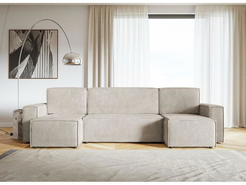 Colțar Copenhagen L (caramel + negru)