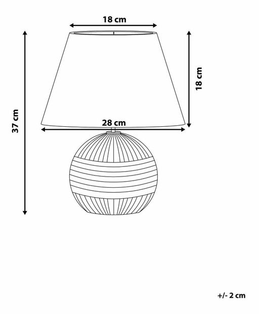 Stolná lampa Sadel (béžová)