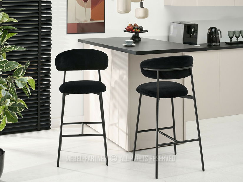 Scaun bar Inezenente (negru)