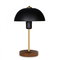 Stolová lampa Autero 2 (čierna + prírodná)