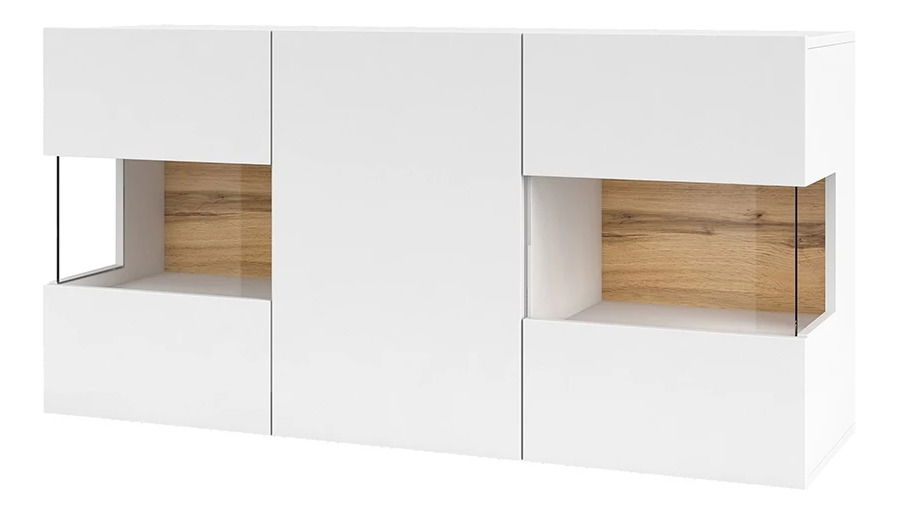 Vitrína Avernic Typ 25 (biela + dub wotan)