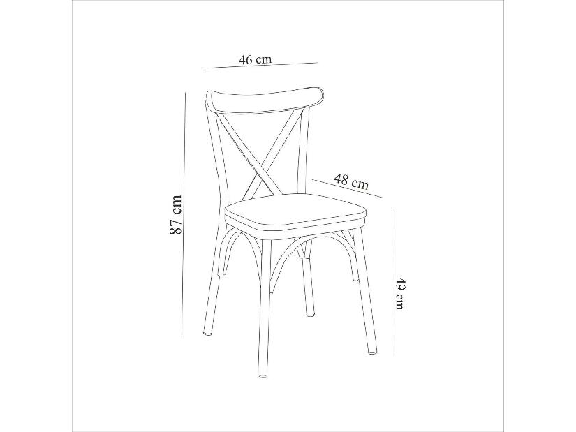 Set mobilier sufragerie Duvasa 18 (alb) (pentru 4 persoane)