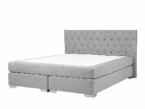 Franciaágy Boxspring 180 cm DUKE (ágyráccsal és matraccal) (szürke)