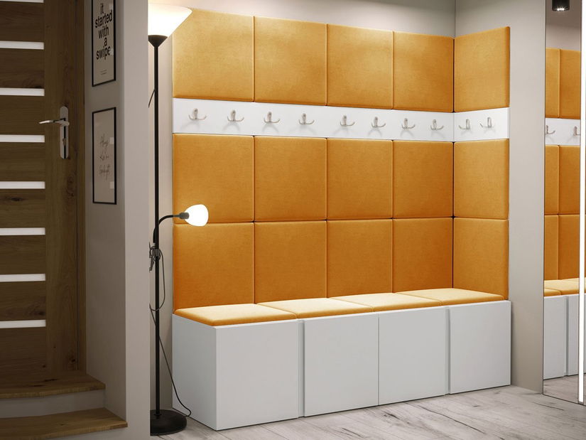 Mobilier hol Tovenaz II (stejar artisan + negru)