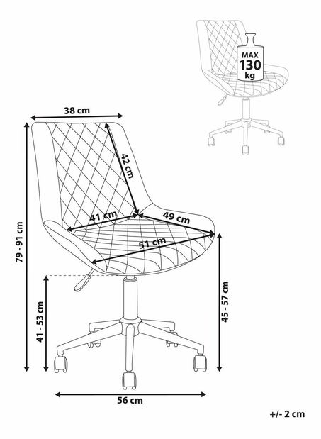 Irodai szék Masar (barna)