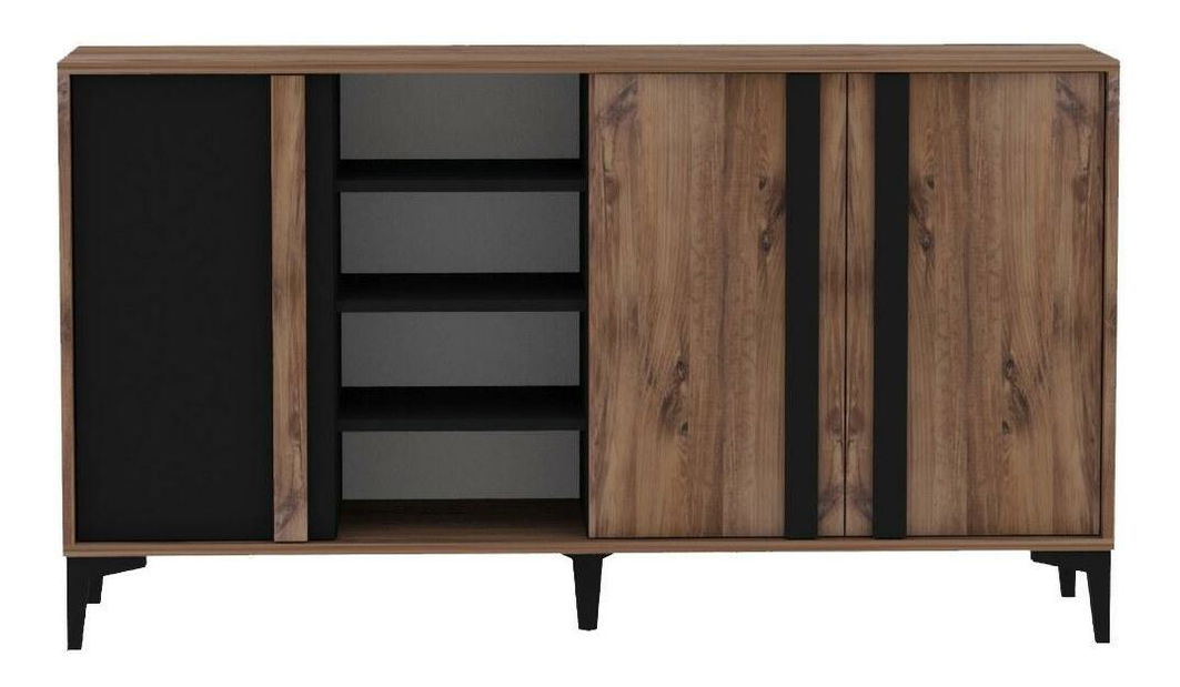 Set mobilier living Laciko (pin atlantic + antracit)