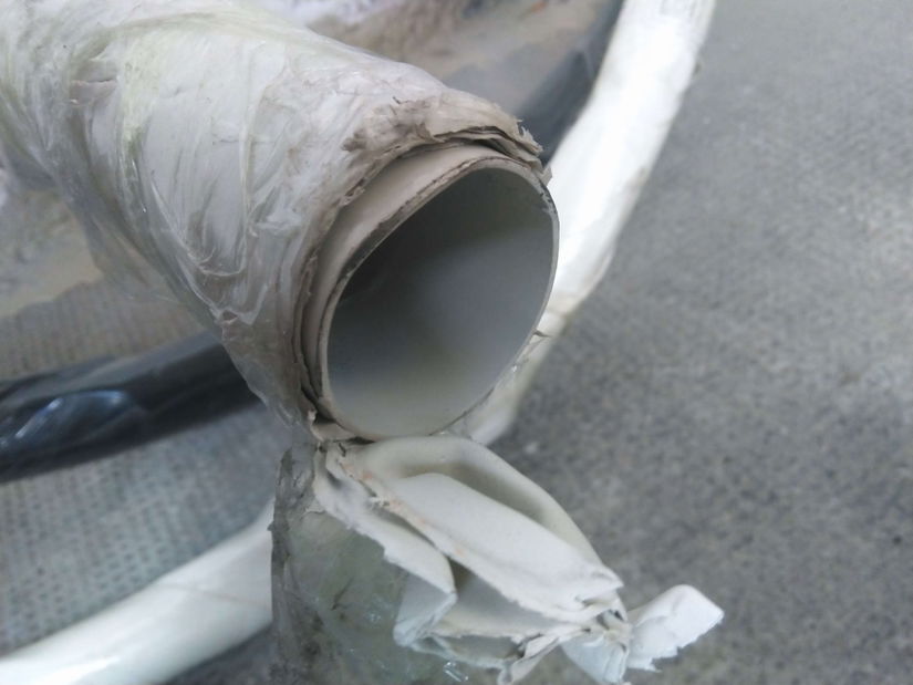 Závesné kreslo so stojanom FENI (kov) (biela) *bazár