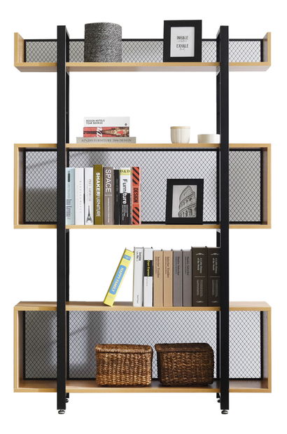 Regál Kelama Typ 3 (čierna + akácia)