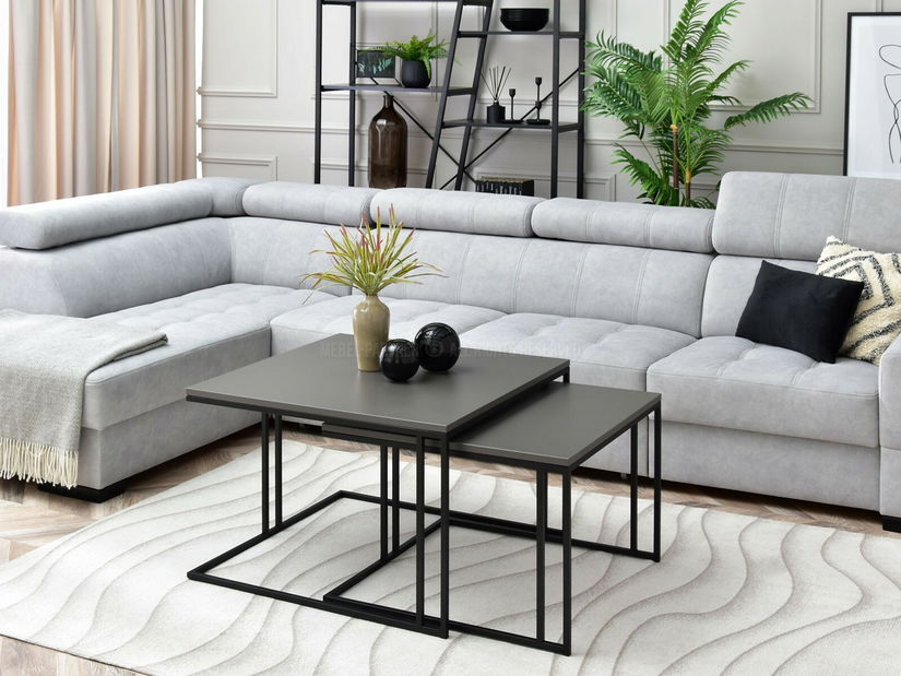 Set solića za kavu (2 kom.) Destapamos (grafit + crna)