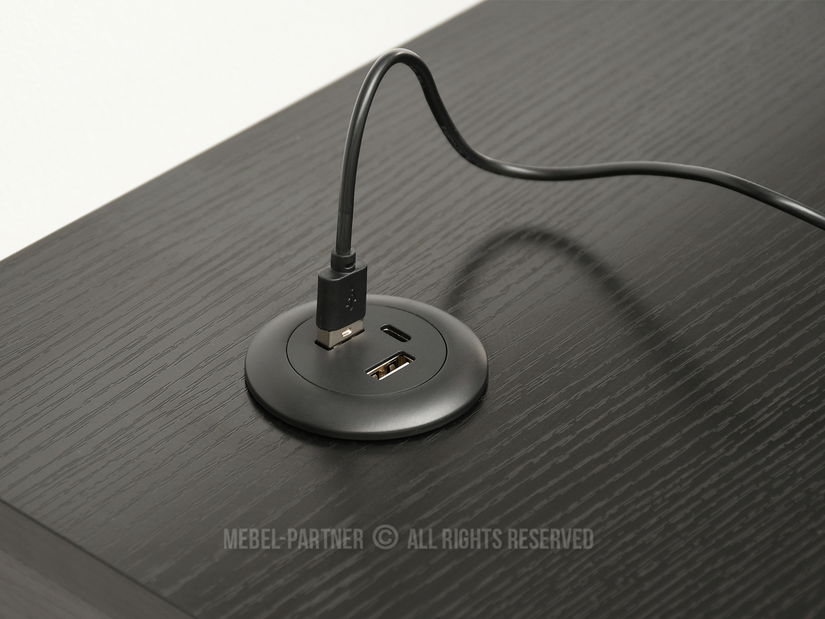 PC stolić Osto 100 (crno drvo + bijela)