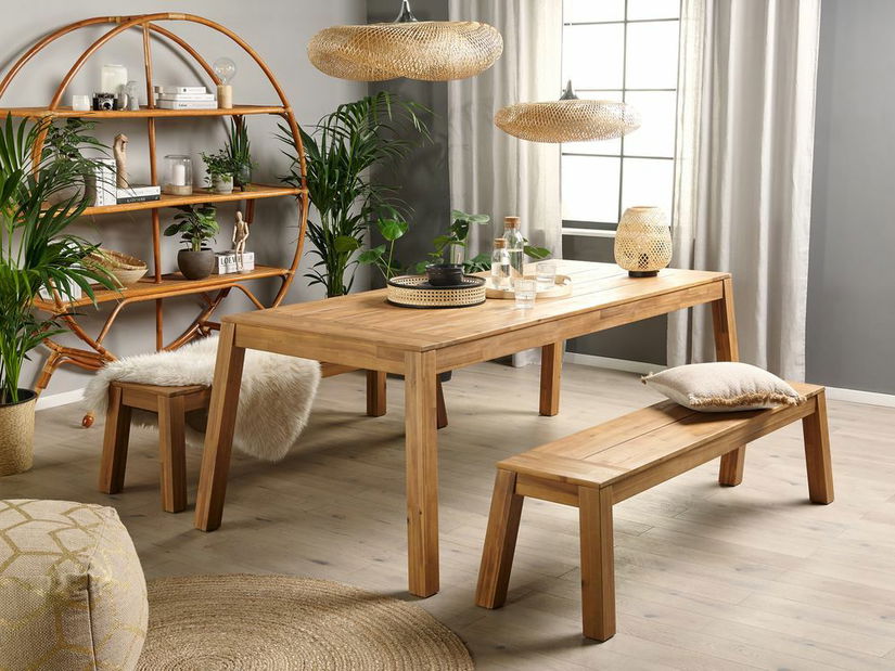 Bancă de grădină LIVIGNO (lemn deschis)