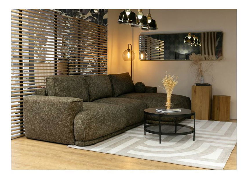 Sarokkanapé Dita (J) (oliva + fekete)