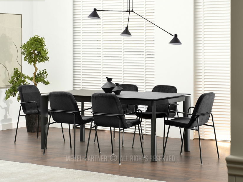 Stolička Ulrika (čierna)