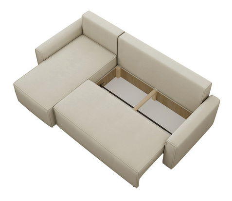 Rohová pohovka Lifoteno (krémová) *výpredaj