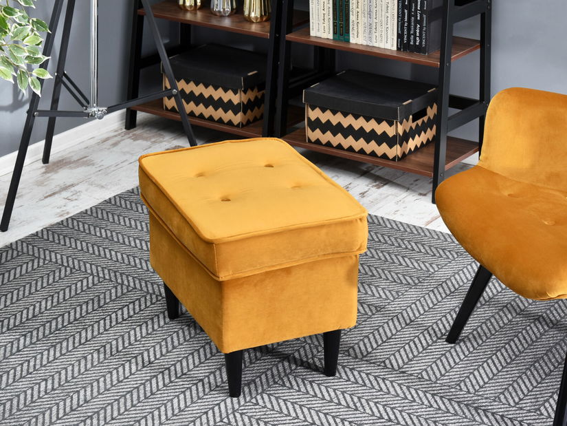 Taburetka Muriera (modrá + orech)