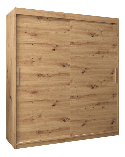 Ruhásszekrény 180 cm Toki (artisan tölgy + artisan tölgy)