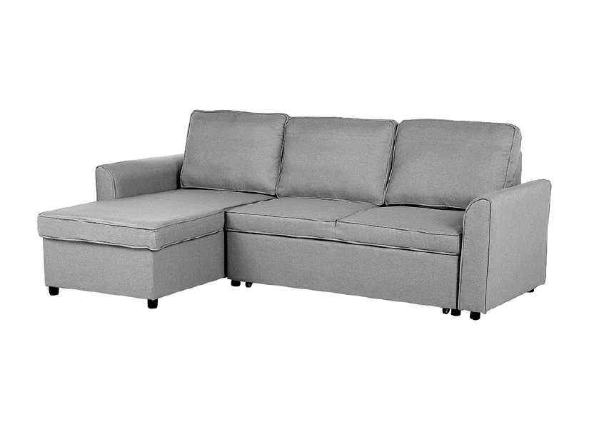 Sarokkanapé Narpes (világosszürke) (tárolóhellyel) (B)