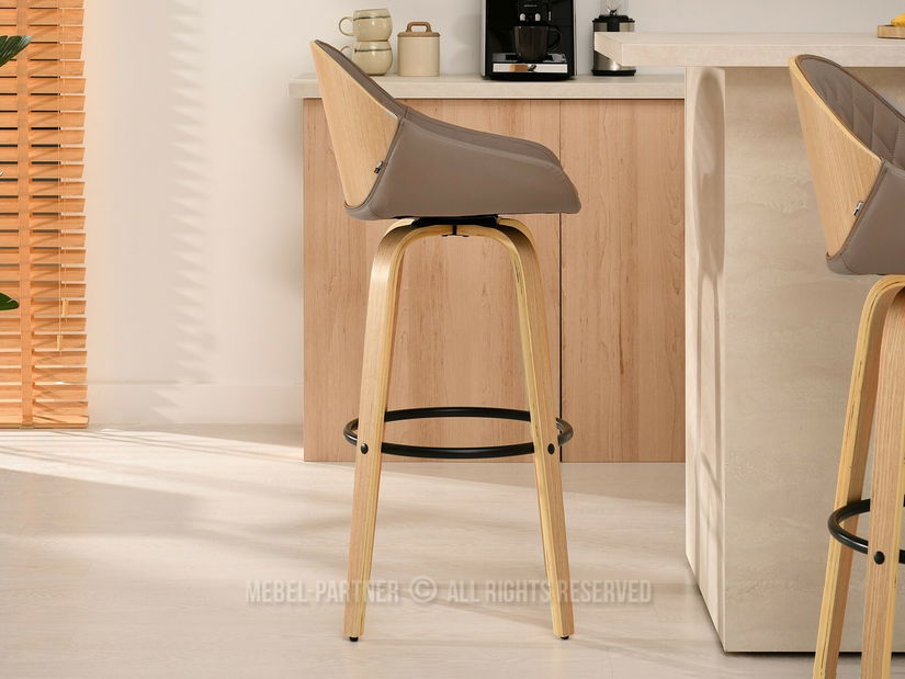 Scaun Hypo (bej + stejar)