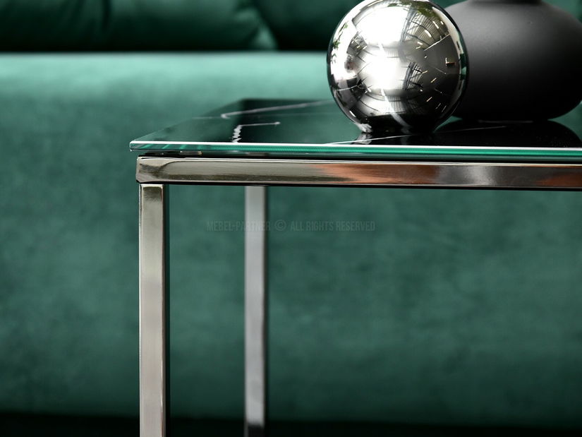 Dohányzóasztal Bella S (fekete márvány + fekete)