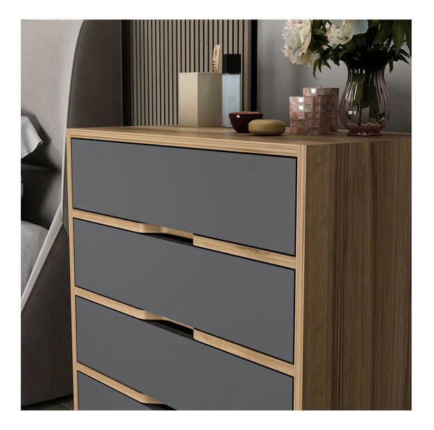 Komoda Erich (orah + antracit)