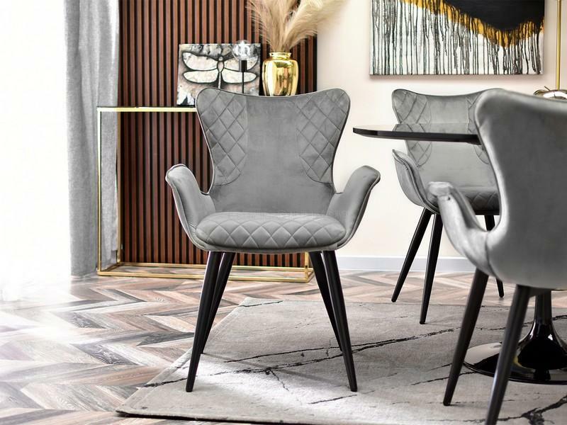 Szék Kammel (szürke + fekete)