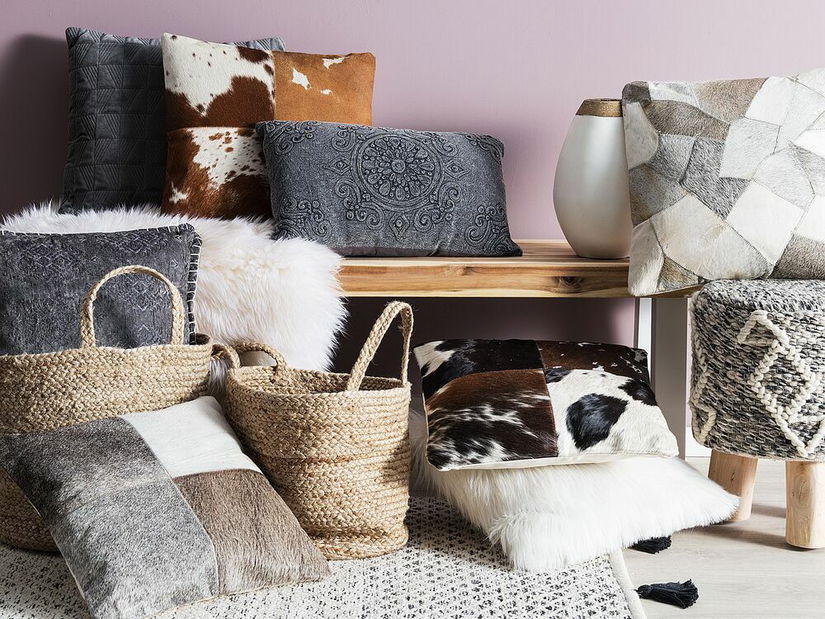 Vankúš 45x45 cm LILEA (sivá)