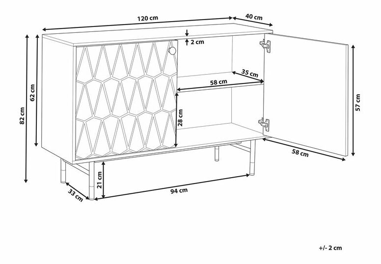 Komoda Araure (biela)