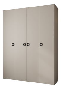 Ormar za garderobu 190 cm Carmela 40-1 (kašmir + crna)