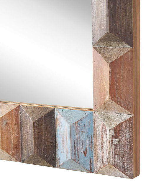 Nástenné zrkadlo Hadrian (tmavé drevo)