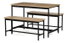 Set mobilier sufragerie cu 2 scaune Autaus (maro)
