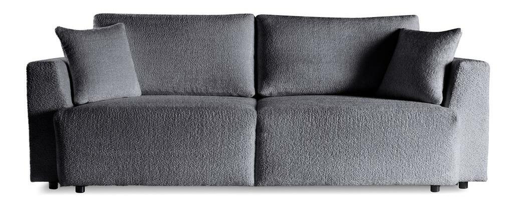 Canapea trei locuri Frasco (grafit + negru)