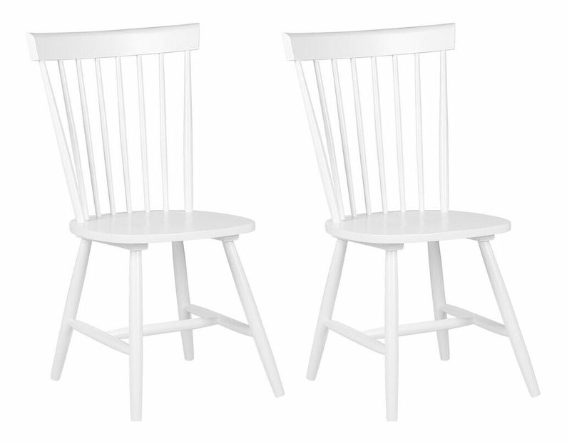 Set 2 ks. jedálenských stoličiek BARGO (biela)