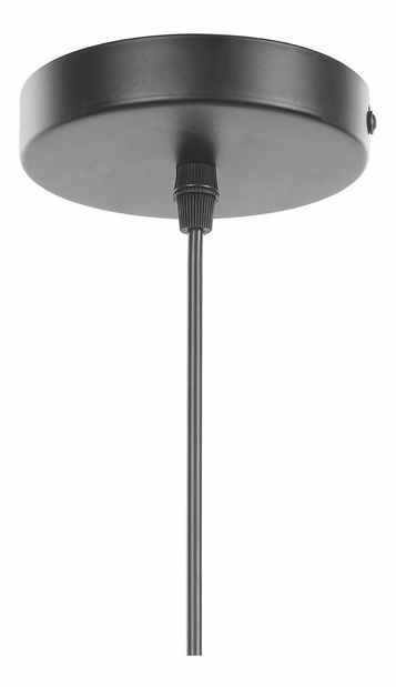 Závesná lampa JAVO (svetlé drevo + čierna)