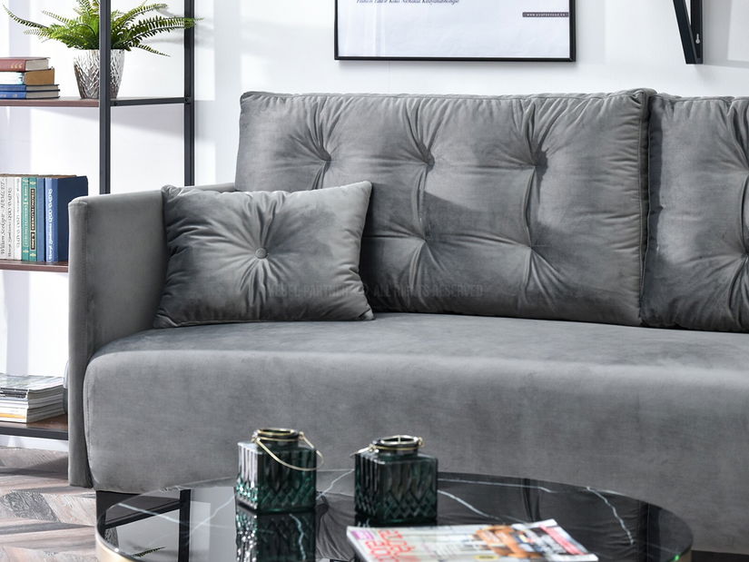 Pohovka dvojsedačka Mastil (čierna)