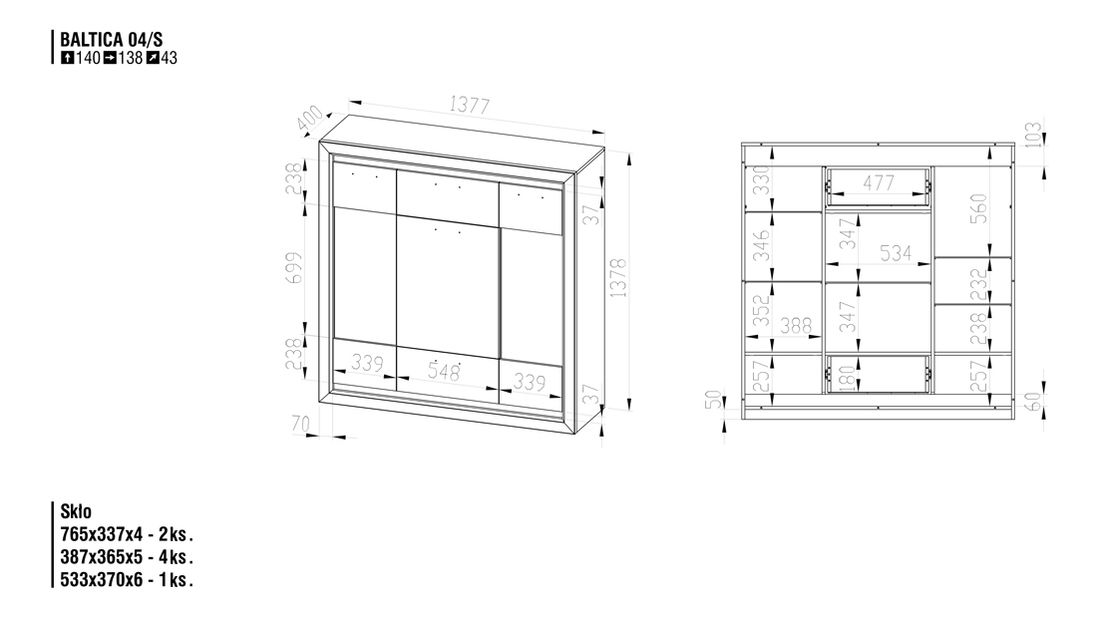 Barová skrinka Baltica 4