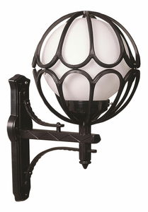 Vonkajšie nástenné svietidlo Avie (čierna + biela)