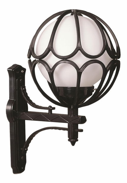 Vonkajšie nástenné svietidlo Avie (čierna + biela)