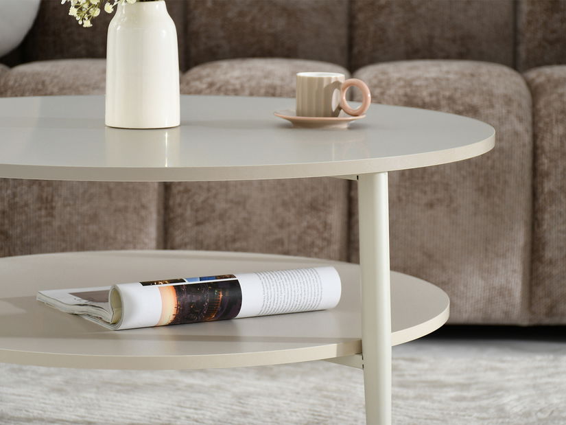 Konferenčný stolík Rogatoria (krémová)