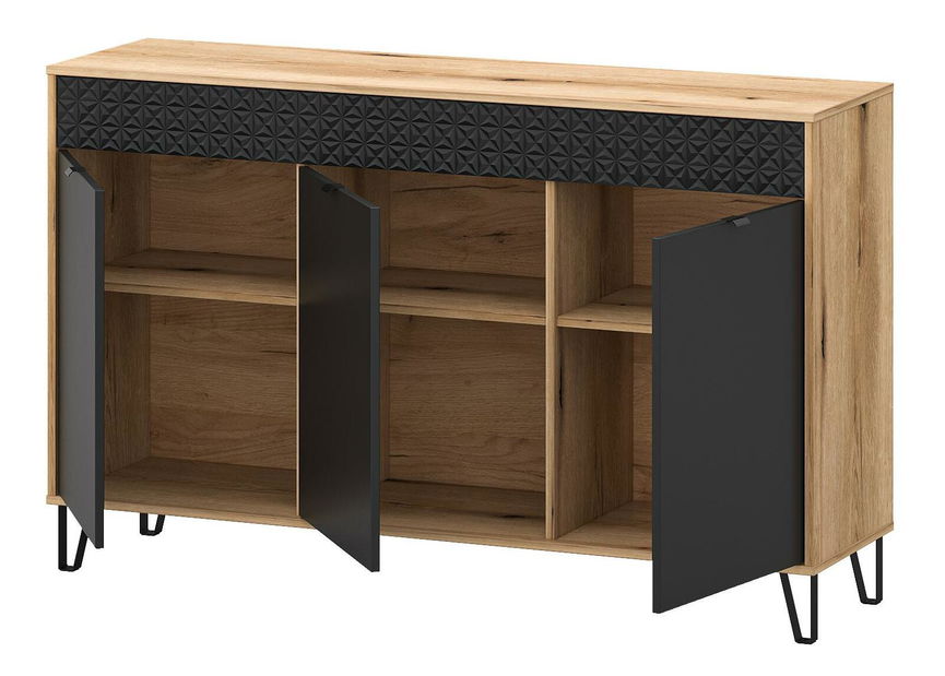 Szekrény Botones (evoke tölgy + fekete) 