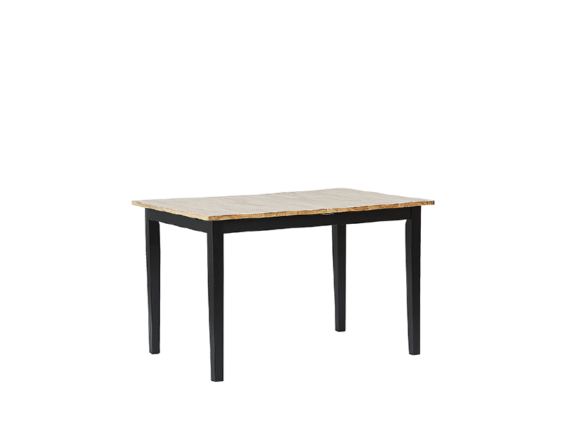 Blagovaonski stol HOWTON (svijetlo drvo + crna) (za 4 do 6 osoba)