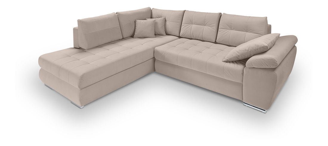 Sarok kanapé Caren Lux 3DL.RECBK (bézs) (B)