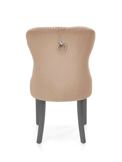 Scaun de sufragerie Minety (negru + bej)