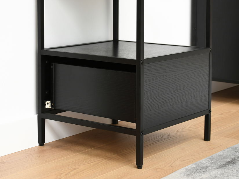 Nočný stolík Subsidios (čierna)