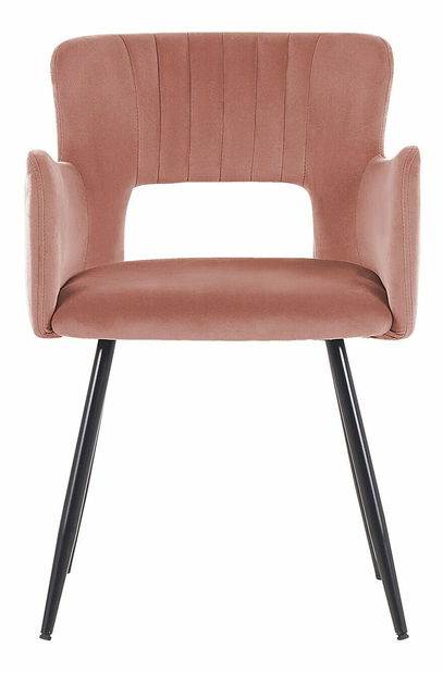 Set 2 buc scaune de sufragerie Shelba (roz) 