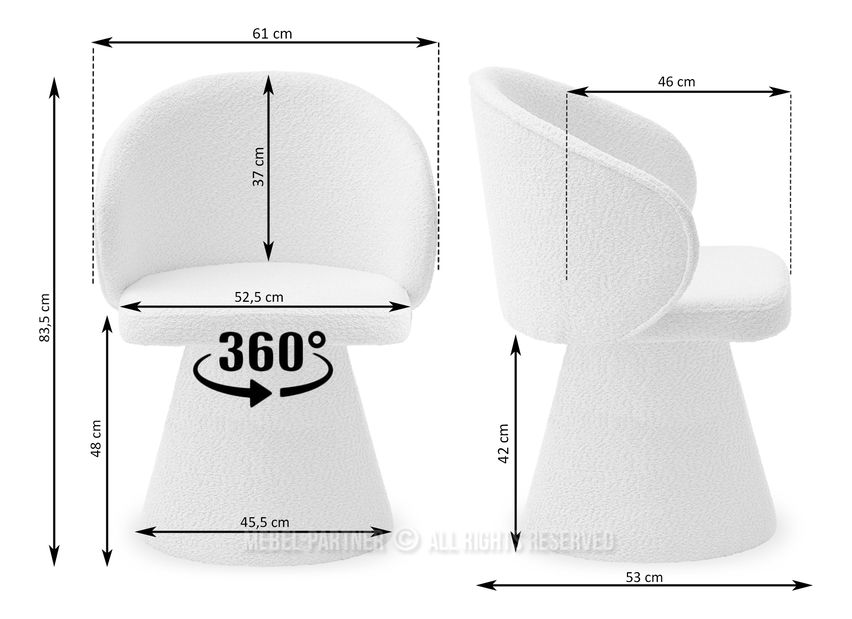 Scaun sufragerie Simulada (cupru)