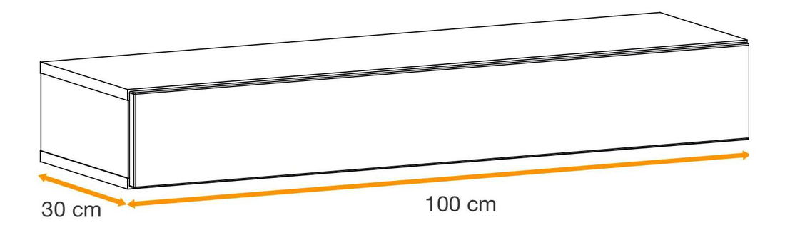 Predsieň Enderly EY3 (dub wotan + čierna)
