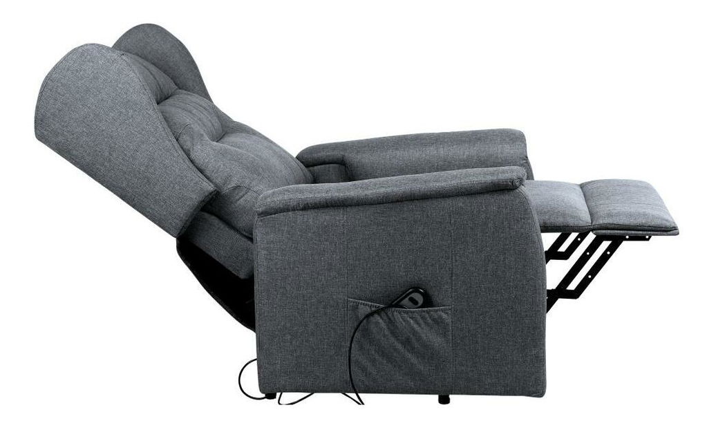 Pozicionálható fotel Demuestra (világosszürke)