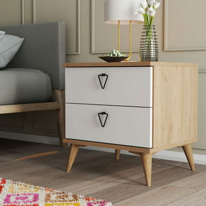 Nočný stolík Versala (Dub + Biela)