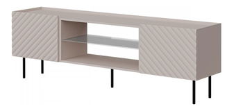 Dulap TV Grotzi 180 2D EF (Cașmir + Negru) 